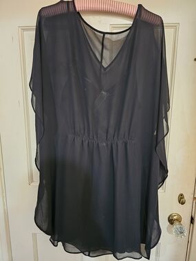 Express Black V-Neck Mini Dress